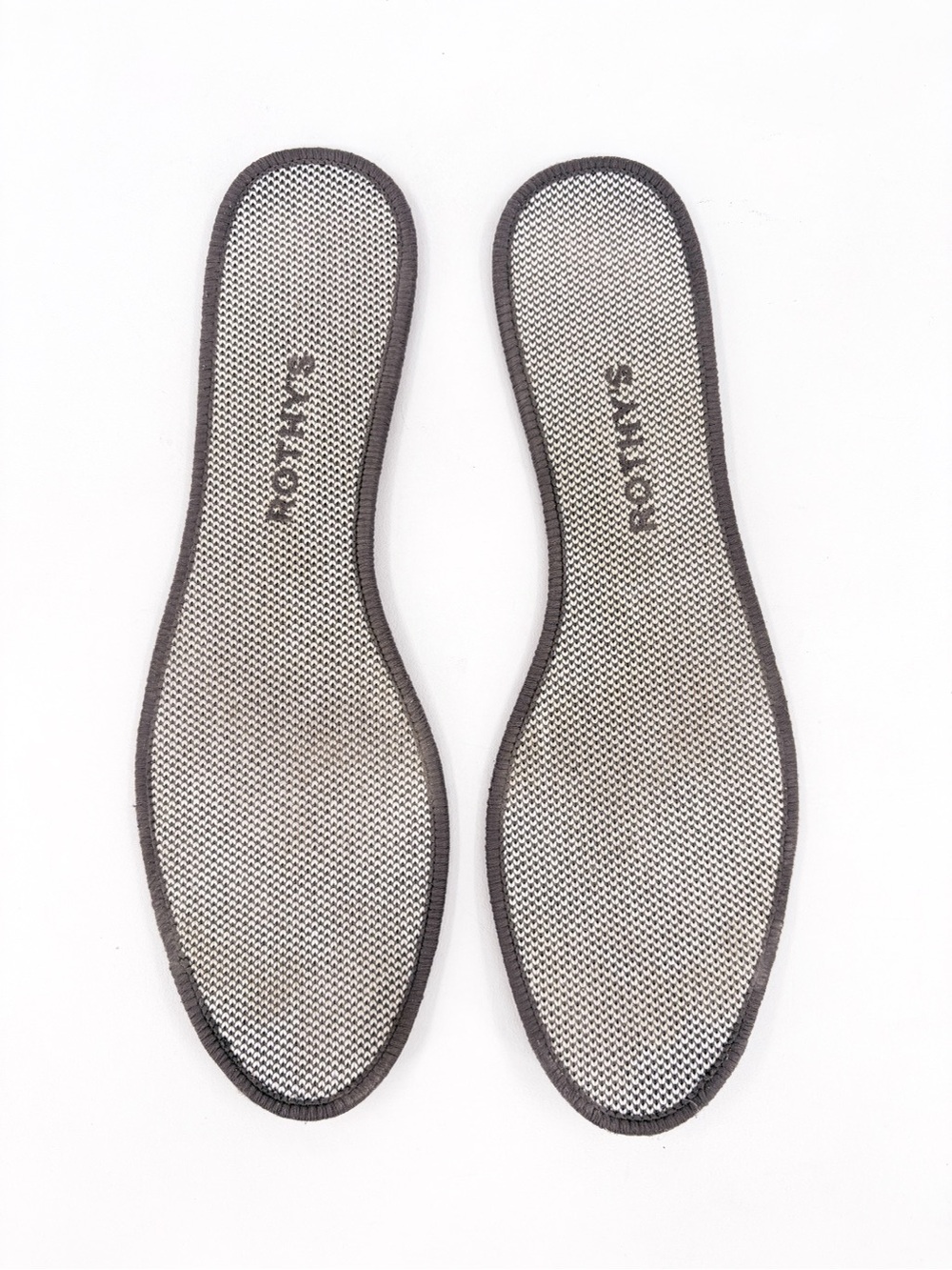 ROTHY'S The Flat Round-Toe Slip-On Knit Ballet Flats in Pebble Grey 9 - Picture 10 of 13